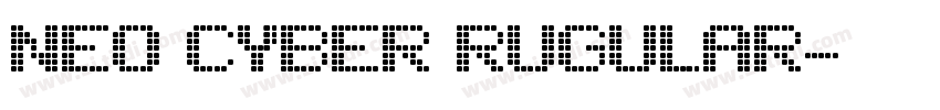 neo cyber rugular字体转换